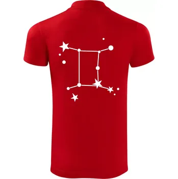Pánská košile Souhvězdí - Gemini - Blíženci - Polokošile Victory sportovní (dresovina) - XL ( Červená )