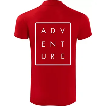 Pánská košile Adventure obdelník - Polokošile Victory sportovní (dresovina) - L ( Červená )