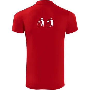 Pánská košile Srp, hlava, koš - Polokošile Victory sportovní (dresovina) - S ( Červená )