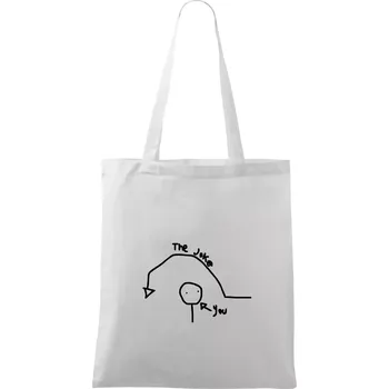 Vtip a ty - Taška bavlněná - 42 x 38 cm ( Bílá )