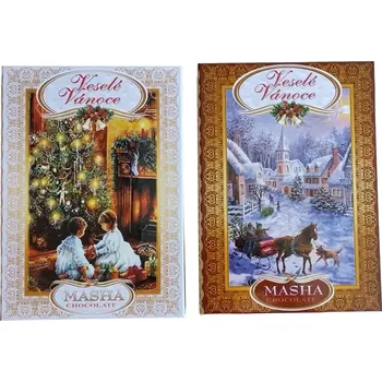 Čokoláda Masha Bonboniéra Kniha Veselé Vánoce 200g (Masha Bonboniéra Kniha Veselé Vánoce 200g)