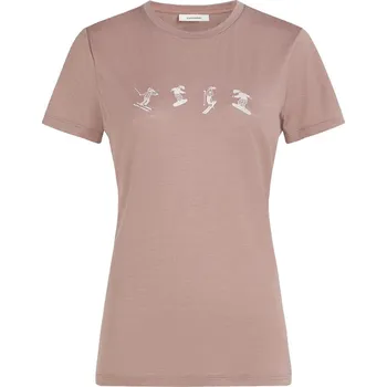 Dámské oblečení Dámské triko krátký rukáv ICEBREAKER W MER 150 TECH LITE SS TEE SNOW DAY velikost M