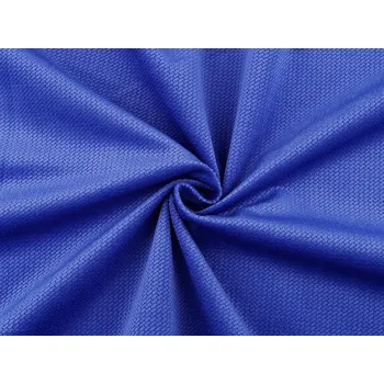 Velvet / samet strukturovaný jednobarevný, barva 5 modrá královská