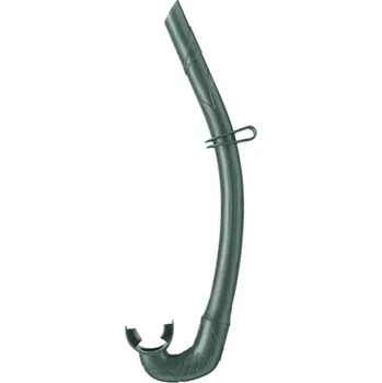 Měkký silikonový potápěčský šnorchl 38 cm Šnorchl pro plavání a potápění s flexibilní trubicí Pohodlné dýchání při šnorchlování tmavě zelená