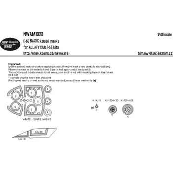 Plastikový model 1/48 Mask F-5E BASIC (AFV)