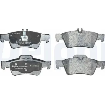Brzdová destička Sada brzdových destiček, kotoučová brzda DELPHI LP1868