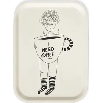 helen b Servírovací tác Coffee Now 27 x 20 cm