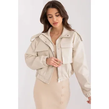 Dámská cargo bunda Dámská bunda z ekokůže- přechodná, M/L i240_211186_2:M/L