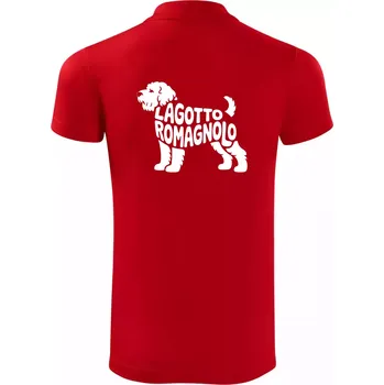 Pánská košile Lagotto romagnolo nápis v těle - Polokošile Victory sportovní (dresovina) - 2XL ( Červená )