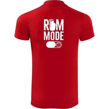 Pánská košile Rum mode - Polokošile Victory sportovní (dresovina) - M ( Červená )