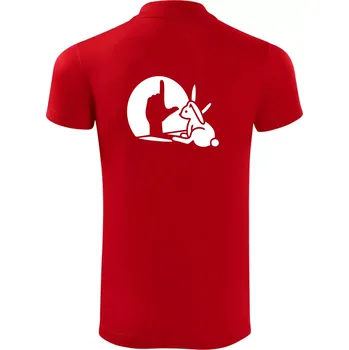 Pánská košile Zajíc stín loser - Polokošile Victory sportovní (dresovina) - 2XL ( Červená )