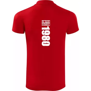 Pánská košile Limited edition 1980 pruh - Polokošile Victory sportovní (dresovina) - M ( Červená )