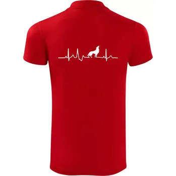 Pánská košile Vlk ekg - Polokošile Victory sportovní (dresovina) - 3XL ( Červená )