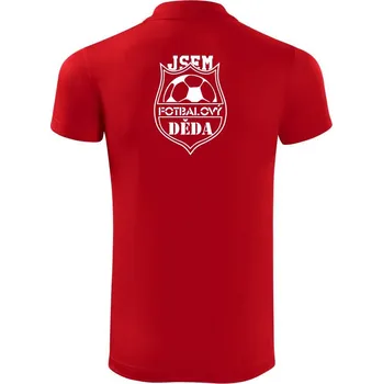 Pánská košile Jsem Fotbalový děda / fotbalová babička - Polokošile Victory sportovní (dresovina) - 3XL ( Červená )