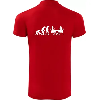 Pánská košile Evoluce vína ženy - Polokošile Victory sportovní (dresovina) - XL ( Červená )