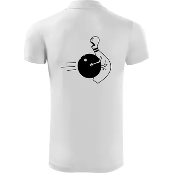 Pánská košile Koule vs kuželka - Polokošile Victory sportovní (dresovina) - XL ( Bílá )