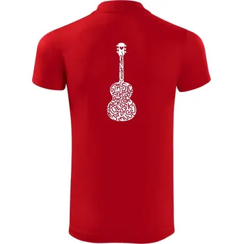 Pánská košile Kytara - názvy hudebních stylů - Polokošile Victory sportovní (dresovina) - XL ( Červená )