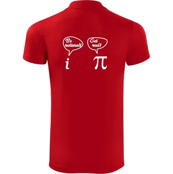 Pánská košile Be rational! Get real! - Polokošile Victory sportovní (dresovina) - 3XL ( Červená )