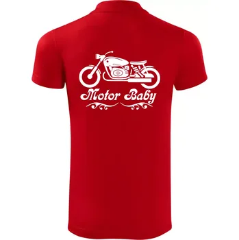 Pánská košile Motor baby - Polokošile Victory sportovní (dresovina) - M ( Červená )
