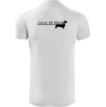 Pánská košile Jezevčík Game of bones - Polokošile Victory sportovní (dresovina) - 2XL ( Bílá )