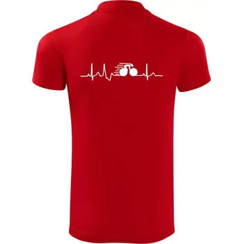 Pánská košile EKG dráhová cyklistika - Polokošile Victory sportovní (dresovina) - 3XL ( Červená )