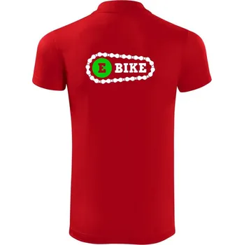 Pánská košile Ebike řetěz - Polokošile Victory sportovní (dresovina) - XL ( Červená )