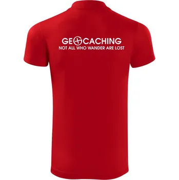 Pánská košile Geocaching lost - Polokošile Victory sportovní (dresovina) - 2XL ( Červená )