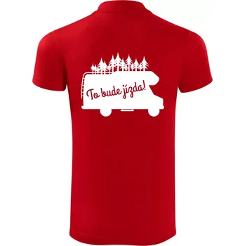 Pánská košile To bude jízda - alkovna - Polokošile Victory sportovní (dresovina) - S ( Červená )