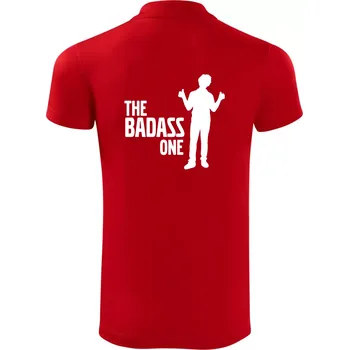 Pánská košile Bachelor party - The badass one - Polokošile Victory sportovní (dresovina) - M ( Červená )