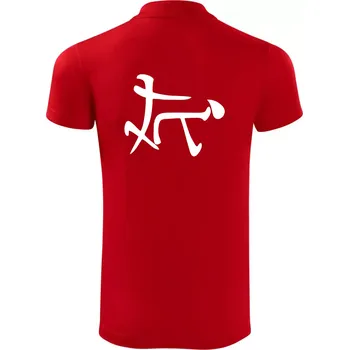 Pánská košile Čínský symbol - soulož - Polokošile Victory sportovní (dresovina) - L ( Červená )
