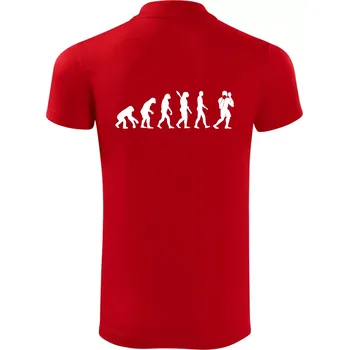 Pánská košile Evoluce box - Polokošile Victory sportovní (dresovina) - S ( Červená )