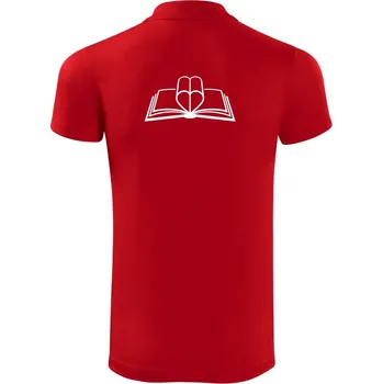 Pánská košile Kniha love - Polokošile Victory sportovní (dresovina) - XL ( Červená )