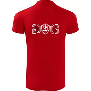 Pánská košile Narozeninový motiv - znak - 2008 - Polokošile Victory sportovní (dresovina) - M ( Červená )