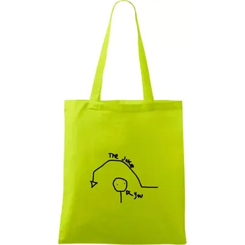 Vtip a ty - Taška bavlněná - 42 x 38 cm ( Limetková )