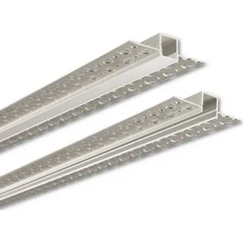 LED osvětlení MCLED Vestavný hliníkový profil AG pro sádrokarton, 53x14mm, vč. mléčného difuzoru, 1m