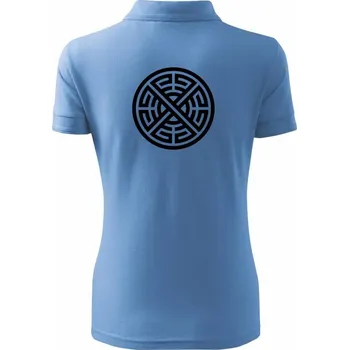 Keltský kruh - Polokošile dámská Pique Polo - XS ( Pyžamově modrá )