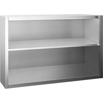Kuchyňská skříňka G.Gastro Nástěnná skříňka PREMIUM z nerezové oceli - 1000x400mm - bez posuvných dveří - výška 800mm
