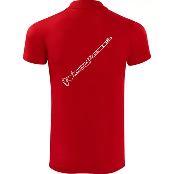 Pánská košile Klarinet nápis - Polokošile Victory sportovní (dresovina) - 3XL ( Červená )