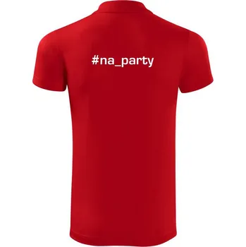 Pánská košile #na_party - Polokošile Victory sportovní (dresovina) - M ( Červená )
