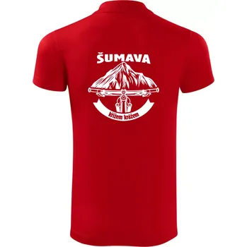 Pánská košile Šumava křížem krážem - Polokošile Victory sportovní (dresovina) - 2XL ( Červená )