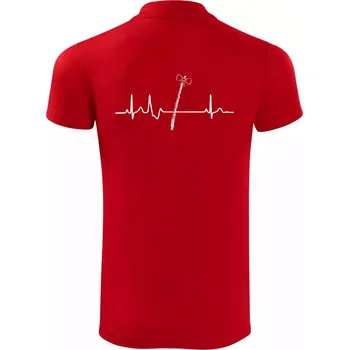 Pánská košile EKG Pomlázka - Polokošile Victory sportovní (dresovina) - M ( Červená )