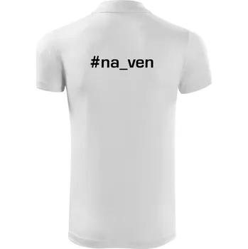 Pánská košile #na_ven - Polokošile Victory sportovní (dresovina) - L ( Bílá )