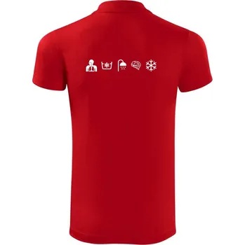 Pánská košile Ikony otužování - Polokošile Victory sportovní (dresovina) - L ( Červená )