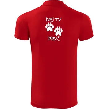 Pánská košile Dej ty tlapy pryč - Polokošile Victory sportovní (dresovina) - XL ( Červená )