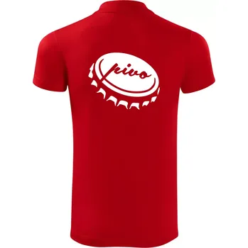 Pánská košile Pivo zátka - Polokošile Victory sportovní (dresovina) - 3XL ( Červená )