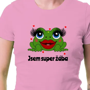 Dámské tričko Tričko Zvířata | Dámské tričko Jsem super žába