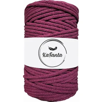 Příze Bavlněná šňůra KaFanta 5 mm - purpurová