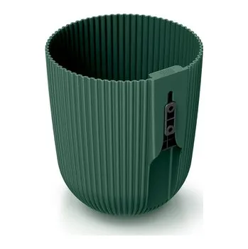 Květináč MILLY WALL 14,6 cm - barva: tmavě zelená