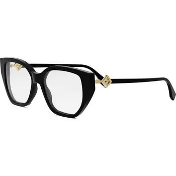 Oblečení a móda FENDI Diamonds Black Rectangular Eyeglasses