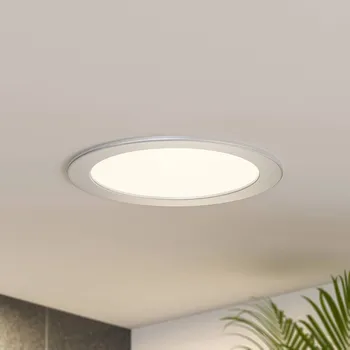 Lampička Prios LED vestavné svítidlo Cadance, stříbrné, 22 cm, sada 3 kusů, CCT stříbrná, bílá 1 x 18 W LED - Doprava zdarma